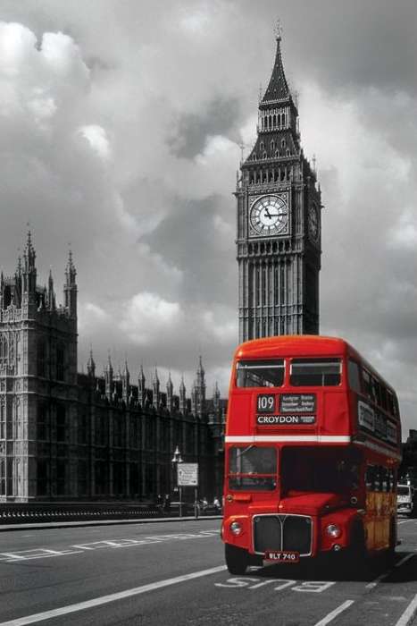 London Red Bus - P228
