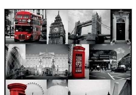 London (Red Collage) - P226